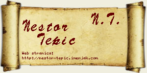 Nestor Tepić vizit kartica